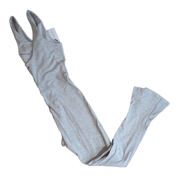 WeWoreWhat REVOLVE Heather Gray Henley Flare Jumpsuit XL - Picture 9 of 12